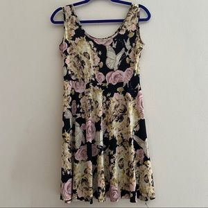 Flowy Floral Gothic Dress